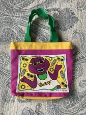 Vintage Barney The Dinosaur Tote Bag 1992 The Lyons Group