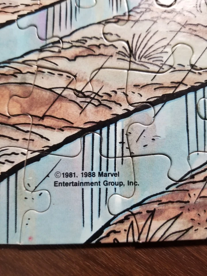 The Incredible Hulk 1988 100 Piece Jigsaw Puzzle COMPLETE Marvel GOLDENvintage   - Image 3 of 4