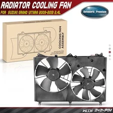 Dual Radiator Cooling Fan w/ Shroud Assembly for Suzuki Grand Vitara 2009-2013