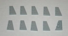 LEGO NEW 2x3 Light Bluish Grey Wing Right (10x) 4211791 Brick 43722
