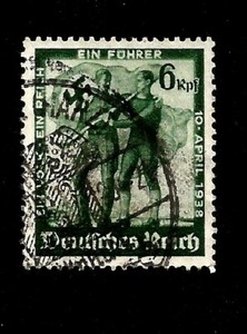1938 Nazi Germany Annexation of Austria Both German & Austrian w. Swastika Flag