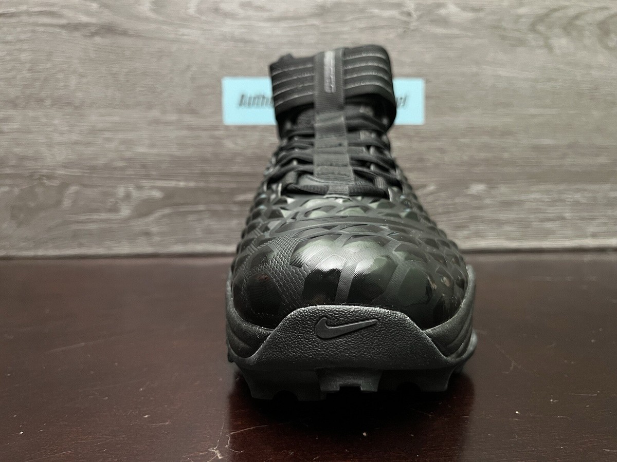 Nike Jordan Force Savage Pro 2 Shark Men\'s 14.5 Black Football Cleats CV1666-003 Jordan Force Savage Pro 2 TD Shark Football Cleats Black  main image 2