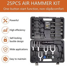 25x Pneumatic Air Hammer Heavy Duty Vibration Impact Tool Chisel Impact Tool UK