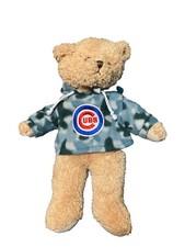 MLB Chicago Cubs Baseball Teddy Bear w/Camo Hoodie 14" Plush Figure