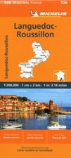 Image of Michelin Regional Maps: France : Languedoc-Roussillon Map 526 by Michelin ...