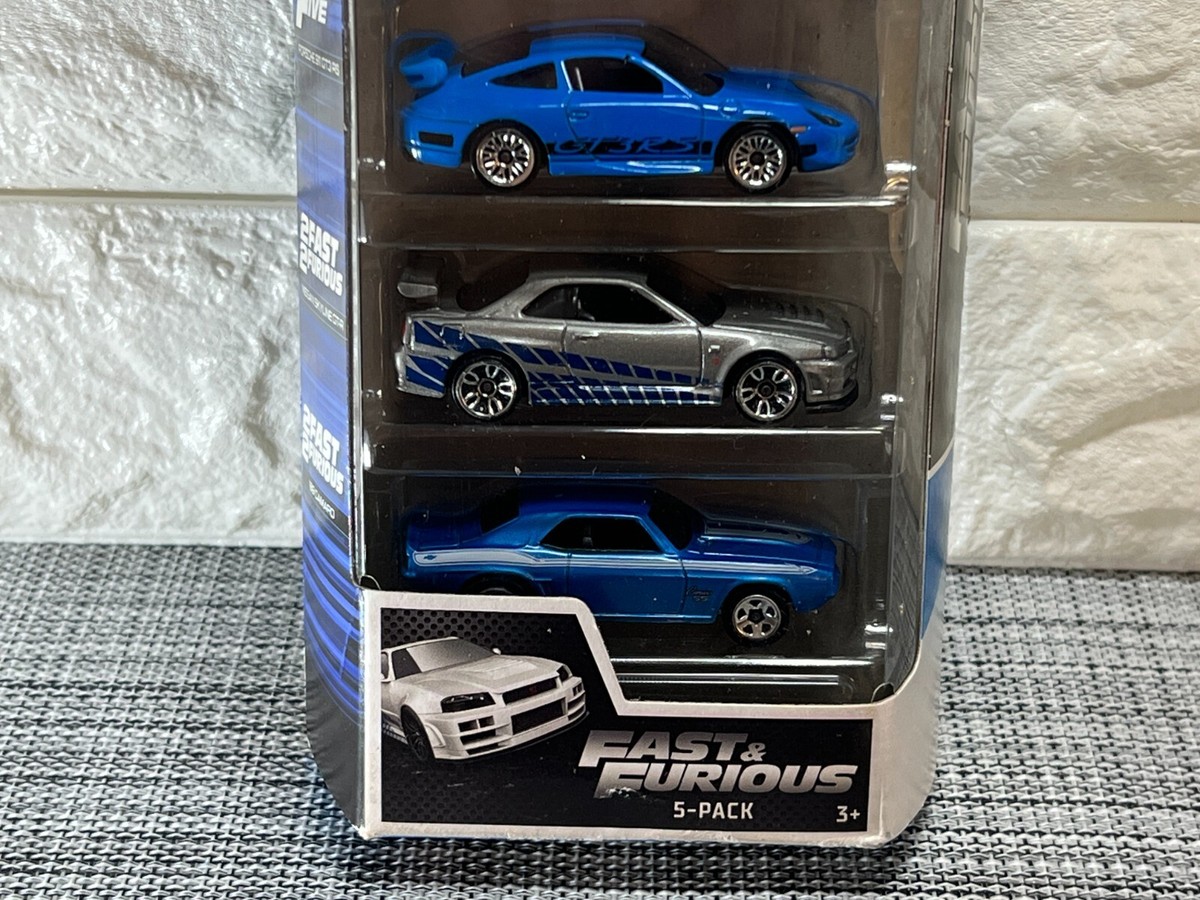 Hot Wheels 5 Pack Fast & Furious Nissan Skyline GT-R Porsche 911