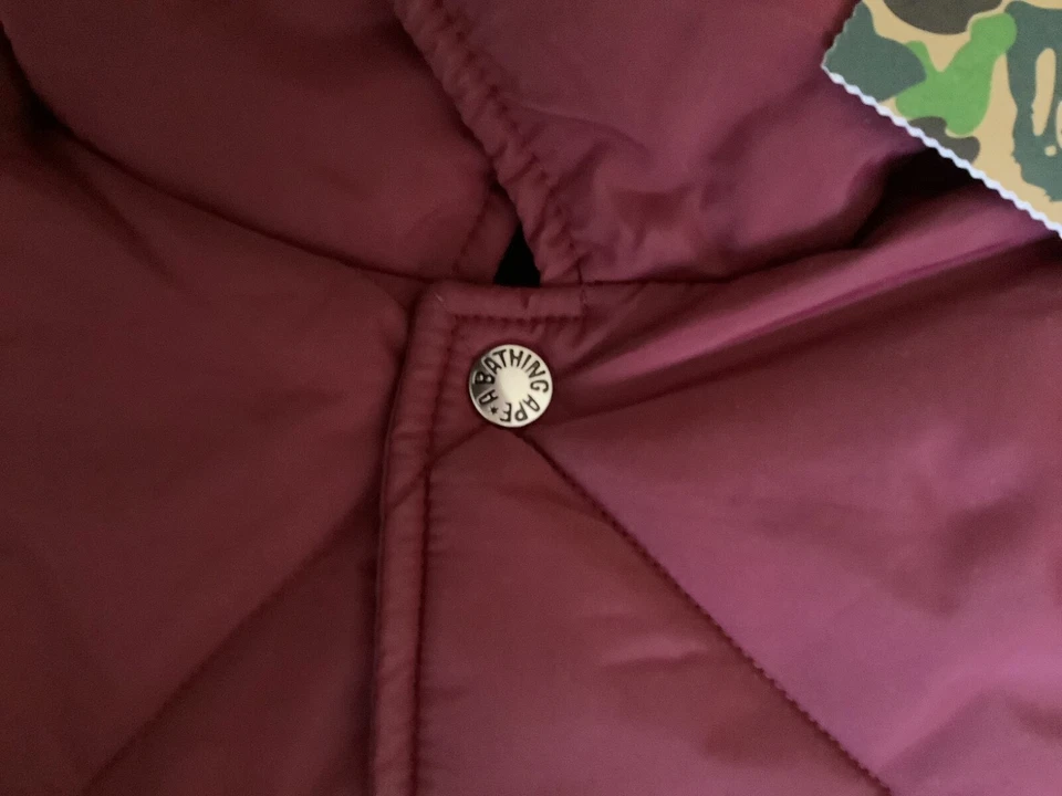 Authentic a bathing ape bape bape patch coach jacket red M new - Image 4 of 4