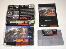 Super Nintendo SNES Alien vs Predator Game with Instruction Manual & Partial Box