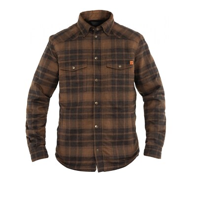 John Doe Motoshirt Woody Aramid Motorrad Hemd Gr. L - Braun Jacke