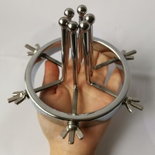 Adjustable Chastity Device Huge Plug Open Leg Vagina Stretcher Expander Speculum