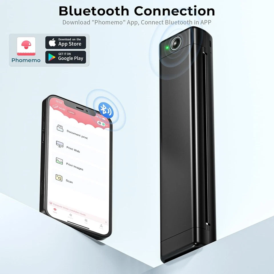 Phomemo M08F - A4 Thermal Printer - ink-less Printer for Home or Office - Image 2 of 4