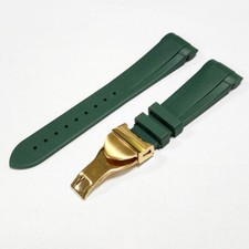 For Tudor Black Bay 41 22mm Curved End Green ...