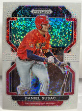 Daniel Susac 2022 Panini Prizm Draft Picks White Sparkle Prizm SP #PDP19 - A's