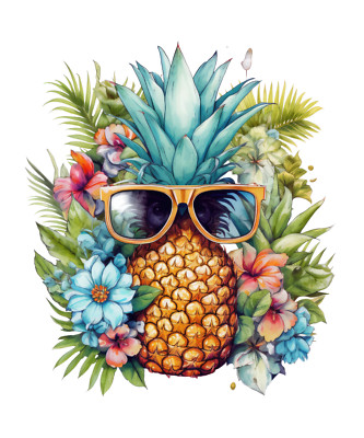 XXL Autoaufkleber Sticker Pineapple Summer Aufkleber