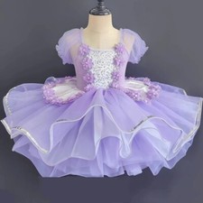 New Ballet Dance Dress Professional Girls Tutu Skirts Platter Pancake Costume