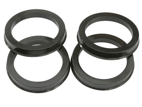 (4) Plastic Black Hub Centric Rings Hubrings 64.1mm Hub & 66.1mm 66.2mm Wheel - Picture 2 of 4