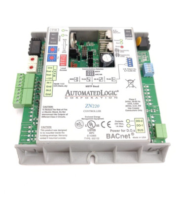 AUTOMATEDLOGIC CORPORATION ZN220 BT485 BACNET CONTROLLER D.O.s