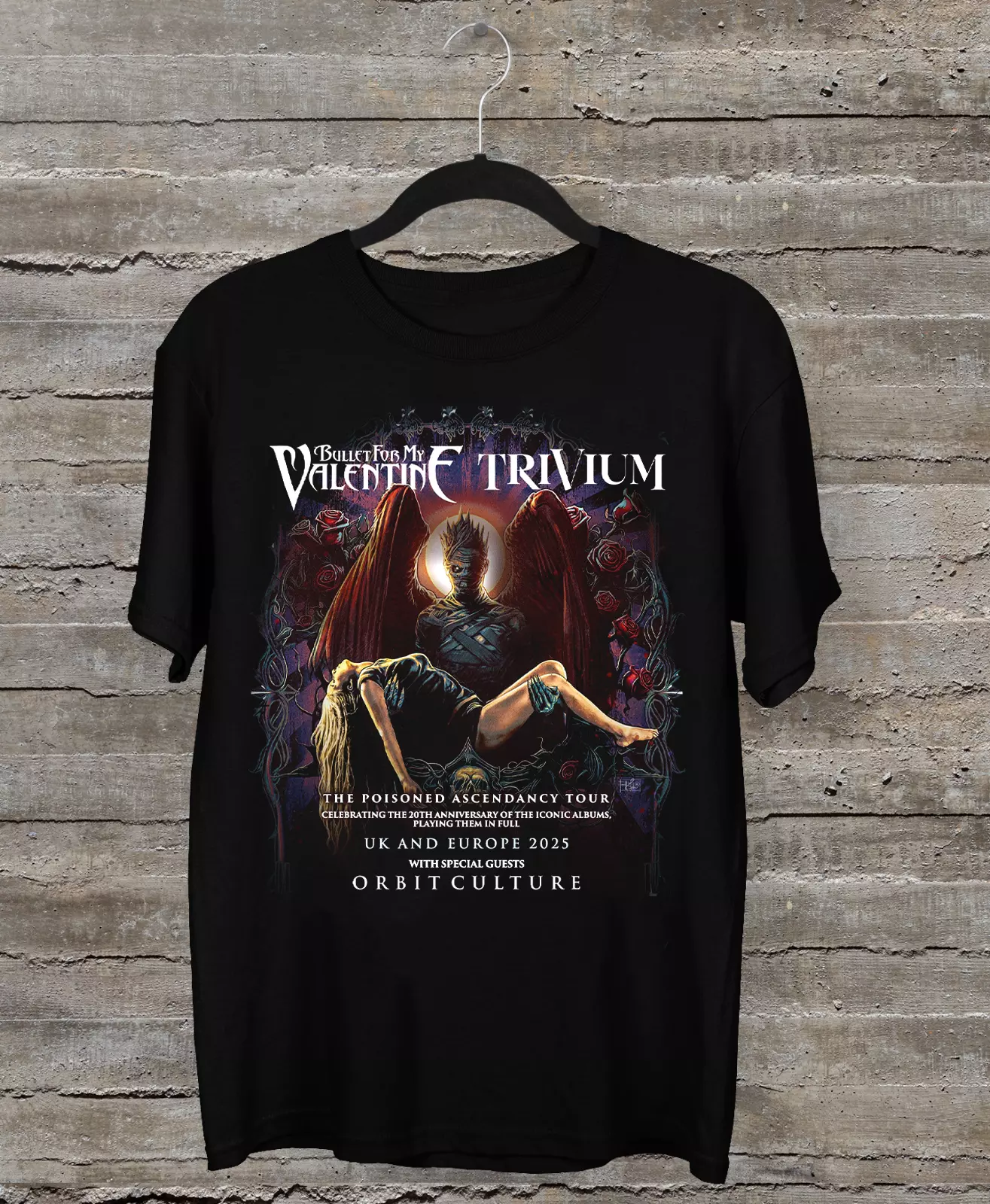 NEW Bullet for my Valentine 2025 Tour Concert Black All Size T-Shirt