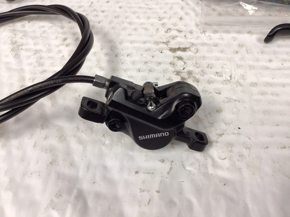 Shimano BR-M395 BL-M396 Hydraulic Disc Brake Lever Caliper Hose Rotor Brakeset - Image 2 of 4