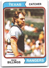 1974 Topps Dick Billings Texas Rangers #466