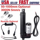12V 3000N Linear Actuator Waterproof Long Stroke 6inch Heavy Duty 2inch ~ 40inch