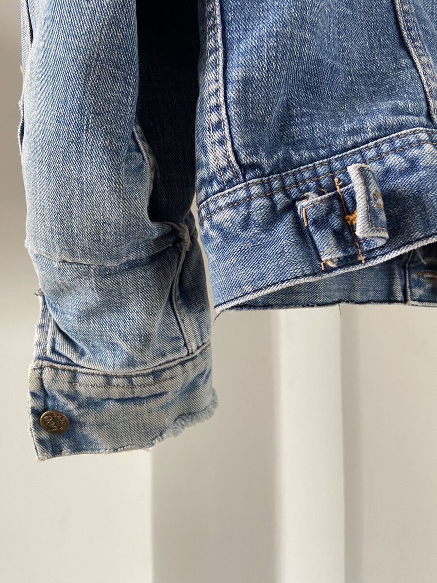 VTG 80s 90s LEE STORM RIDER DENIM JACKET BLANKET LINED VTG 80s 90s LEE STORM RIDER DENIM JACKET BLANKET LINED
