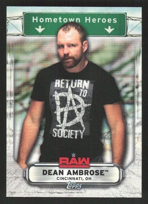 2019 Topps WWE RAW Hometown Heroes Dean Ambrose #HH-12