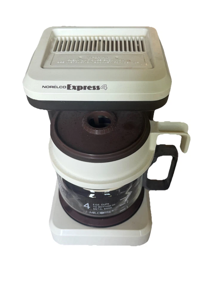 Vintage Norelco Express 4-Cup Coffee Maker Model HB5124 Works! - Image 2 of 4