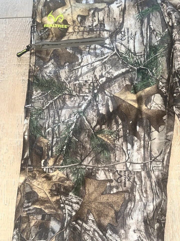 Pantalones informales de caza REALTREE cargo marrón verde camuflaje talla XL (14/16) USADOS EN EXCELENTE ESTADO Foto 3 de 4