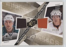 2008 SPx Winning Combos Spectrum 16/99 Jonathan Cheechoo Corey Perry #WC-CP u6z