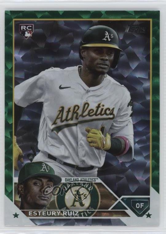 2023 Topps Series 2 Green Foil /499 Esteury Ruiz #650 Rookie RC 12p2