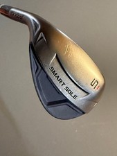 Cleveland Smart Sole 4.0 Black 58 Sand Wedge, Graphite, Wedge Flex, Left Handed