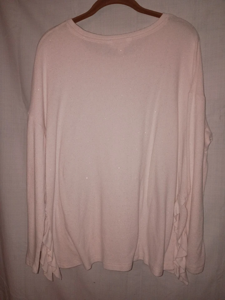 Blusa pulóver de mujer LC LAUREN CONRAD XXL color crema (brillante) manga larga Foto 2 de 3