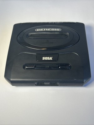 Black Sega Genesis Model II 2 MK-1631 16-Bit Retro System Console Only
