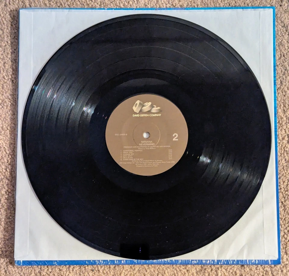 NIRVANA NEVERMIND VINYL LP 180g AUDIOPHILE PALLAS 2013  - Image 4 of 4