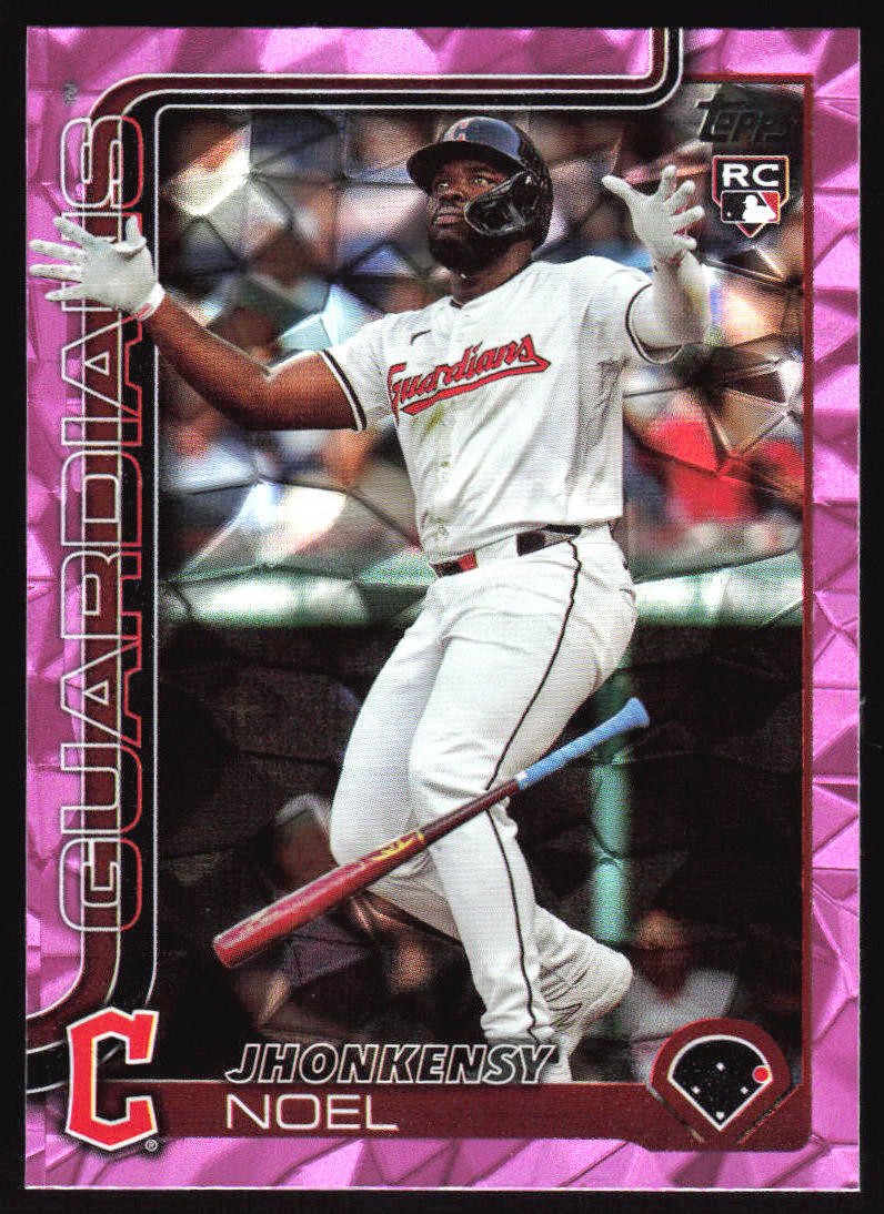 2025 Topps Jhonkensy Noel #24 Pink Diamante Foil RC Cleveland Guardians