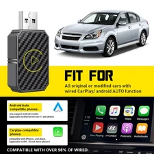 2 in 1 Android Auto Wireless Adapter Wireless CarPlay Adapter Plug Play Radio US
