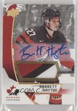2019 Upper Deck Team Canada Juniors Premium Swatch /199 Barrett Hayton Auto a3i
