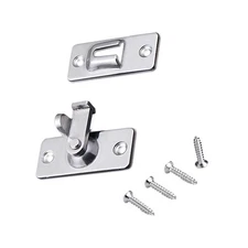 90 Degree Stainless Steel Latch Safety Right Angle Sliding Door Latch Lock