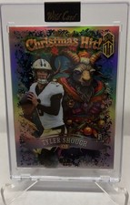 Tyler Shough 2025 Wild Card Holiday Christmas Hit Silver Krampus RC True 1/1