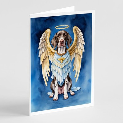 Caroline's Treasures German Shorthaired Pointer My Angel Greeting Cards Pack 8