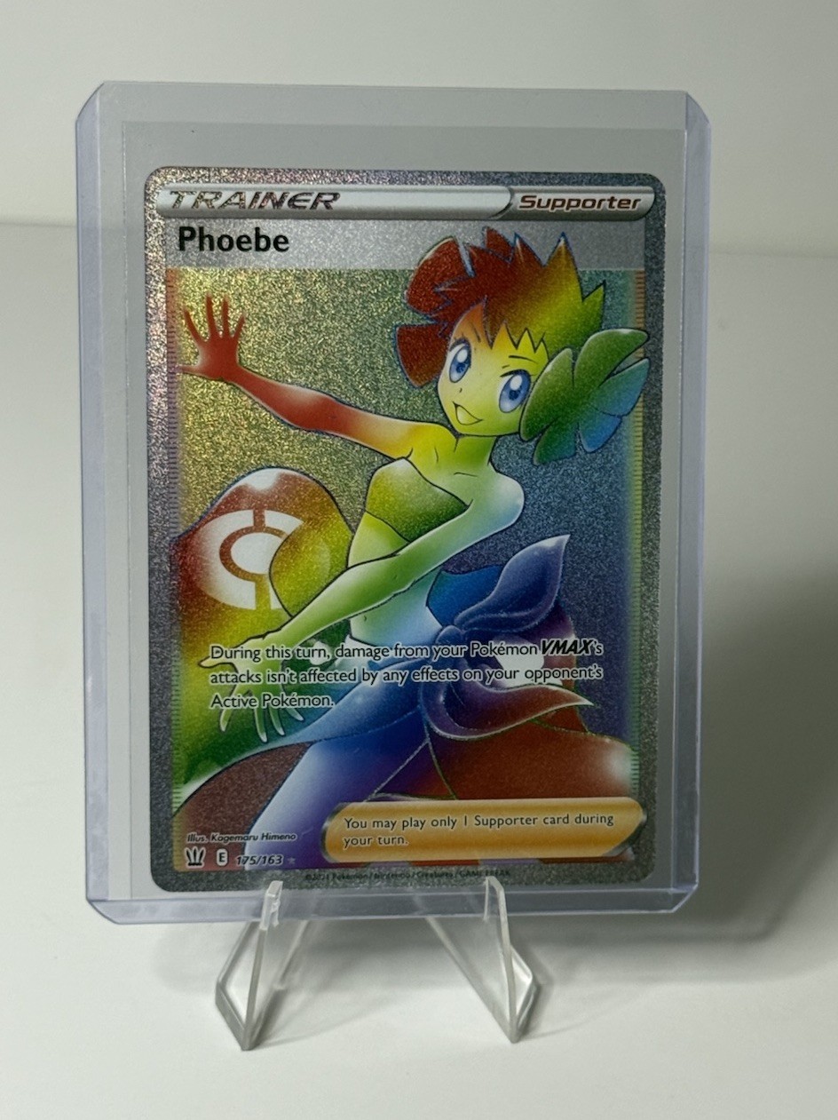1x Phoebe - 175/163 - Secret Rare NM-Mint Pokemon SWSH05 - Battle Styles Pokemon