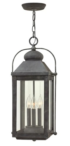 Hinkley Lighting 1852-LL Anchorage 3 Light 11"W Heritage Outdoor - Aged Zinc - Picture 1 of 8