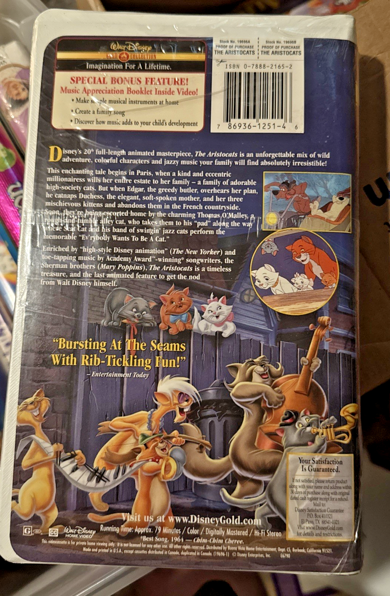 (未使用･未開封品)Aristocats [VHS] UNOPENED* The Aristocats - VHS - Walt Disney | eBay