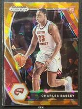 2021 PANINI PRIZM DRAFT PICKS 45 🏀🏀 CHARLES BASSEY ORANGE ICE PRIZM