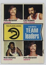 1974-75 Topps Pete Maravich Lou Hudson Walt Bellamy #81 HOF 1e5k