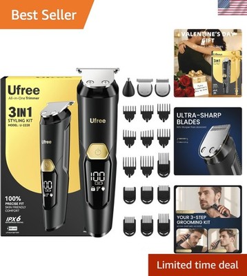 Versatile Travel-Friendly Beard Trimmer with Type-C Charging & Long Battery Life