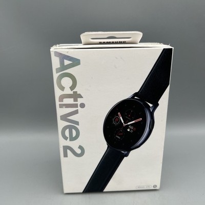 Samsung Galaxy Watch Active 2 SM-R835 40mm Stainless Steel Case with Leather...