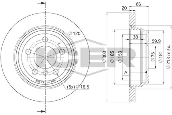 Bremsscheiben FüR BMW F30 F80 F34 F31 F33 F83 F32 F82 F36 Ab 15-> 34216864900-image