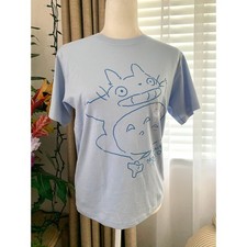 NWT Uniqlo Studio Ghibli My Neighbor Totoro Embroidered T-shirt in Blue Kids 13